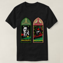 Malcolm X Marcus Garvey vitral pan-africano