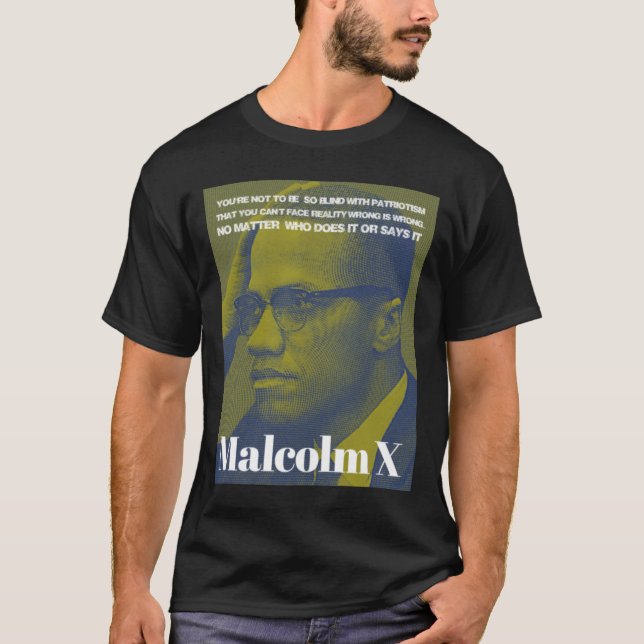 Camiseta Malcolm X - Patriotismo (Frente)
