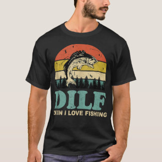 Camiseta Maldição, adoro pescar Engraçado, dizendo pescador