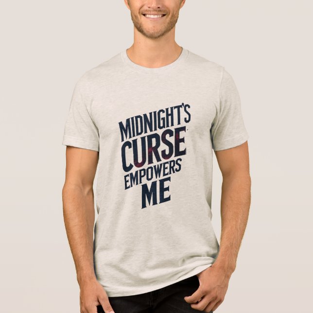 Camiseta Maldição da Meia-Noite me dá poderes (Frente)