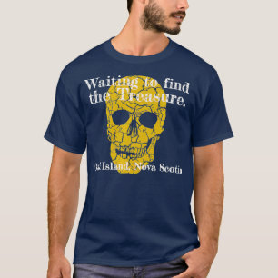 Camiseta Maldição de Oak Island Skeleton Funny Esperando 