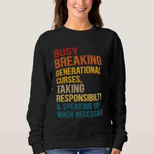 Camiseta Maldições Geracionais De Interrupção Ocupada Toman
