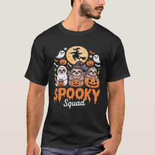 Camiseta Maldita Bruxa de Halloween Engraçado Horror Sloths
