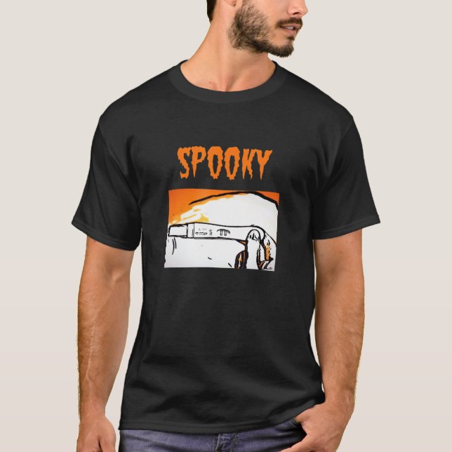 Camiseta Maldita Gravidez Halloween. Estar Grávida é cicatr (Frente)