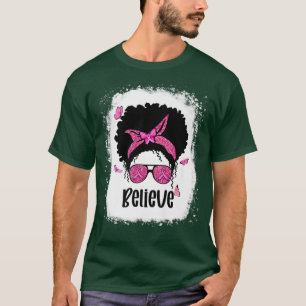 Camiseta Maldita Negra Mulher Negra Acredita No Cancer Da M