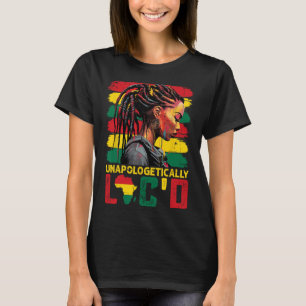Camiseta Maldita Rainha Negra Negra Afro-Mulher