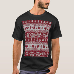 Camiseta Maldito, Natal, esquilos, padrão de colheita.