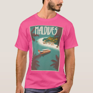 Camiseta Maldivas Resort Viagens vintage