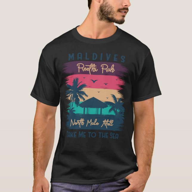 Camiseta Maldives Beach Paradise (Frente)