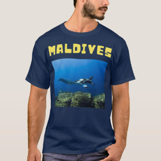 Camiseta Maldives cute manta ray diving