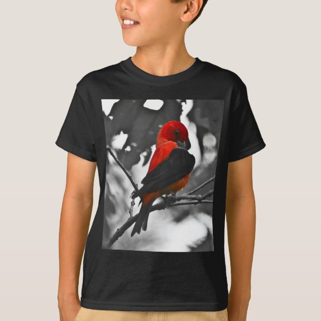 Camiseta Male Scarlet Tanager (Frente)