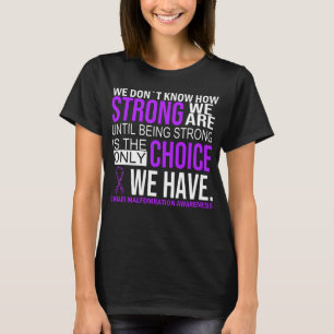 Camiseta Malformação Chiari Sensibilização para a escol