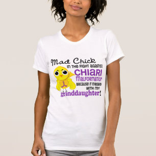 Camiseta Malformação louca de Chiari da neta do pintinho