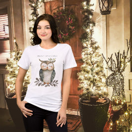 Camiseta Malha de Água de Natal Minimalista