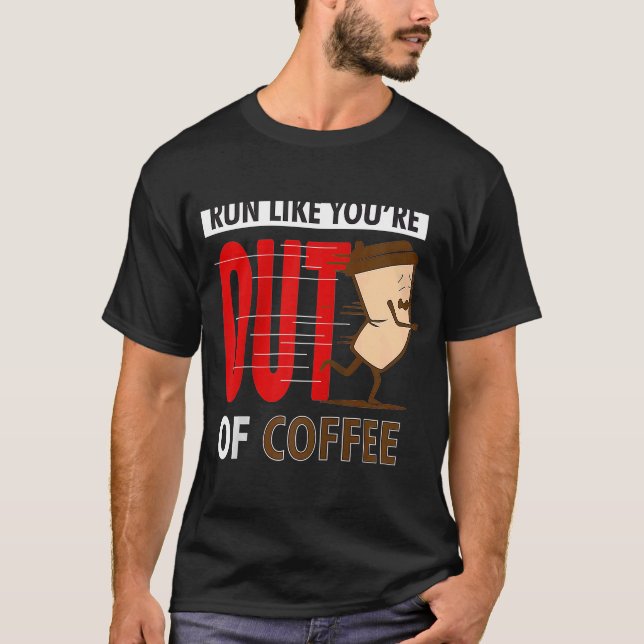 Camiseta Malhação correndo como se estivesse sem café (Frente)