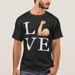 Camiseta Malhação de amor Músculos voadores ícone de emoji 