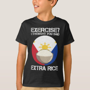 Camiseta Malhação de Arroz Extra nas Filipinas