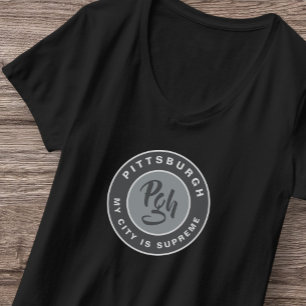 Camiseta Malhação de Ativação de Pgh Pittsburgh Vintage Yin