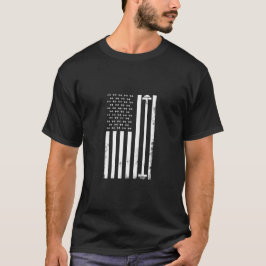 Camiseta Malhação De Bandeira Americana E Levantamento De P