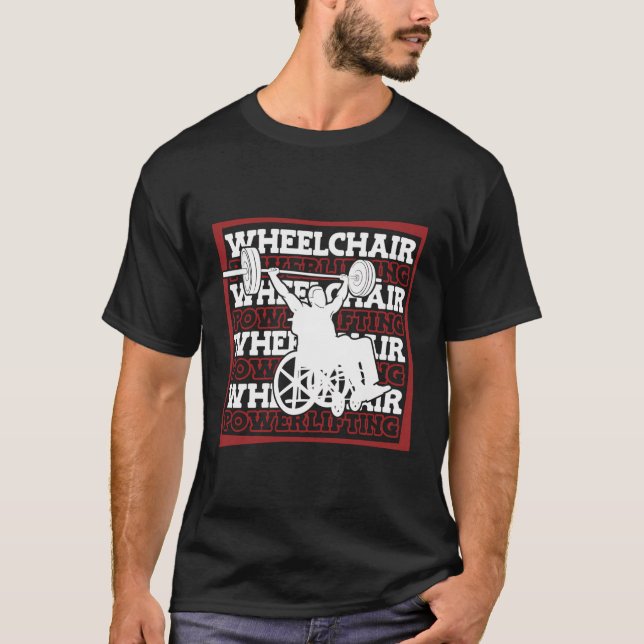 Camiseta Malhação De Cadeira De Roda Potente De Elevação (Frente)