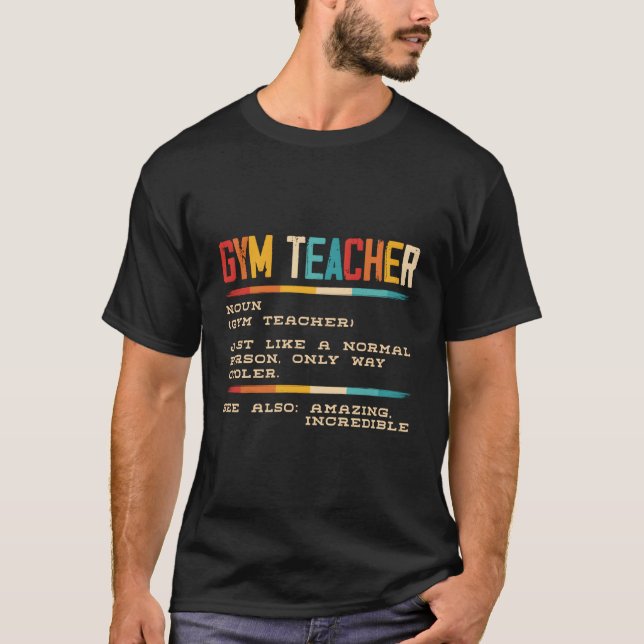 Camiseta Malhação de ginástica do professor de ginástica na (Frente)