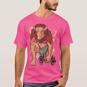 Camiseta Malhação de Gym Swole Buffalo Bull Bodybuilding