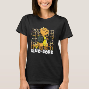 Camiseta Malhação De Gym Workout Dino-sorvido Dinossauro Cu