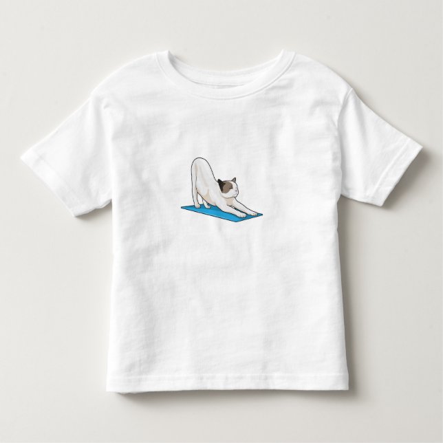 Camiseta Malhação de Meditação de Ioga Cat (Frente)