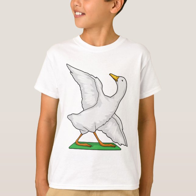 Camiseta Malhação de Meditação de Yoga Duck (Frente)