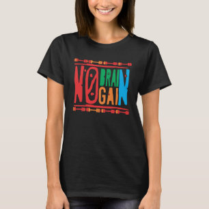 Camiseta Malhação De Montagem De Bacalhau Não Cérebro Não G