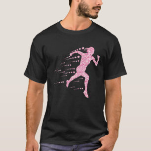 Camiseta Malhação de ressonância de Sprinterin cor-de-rosa