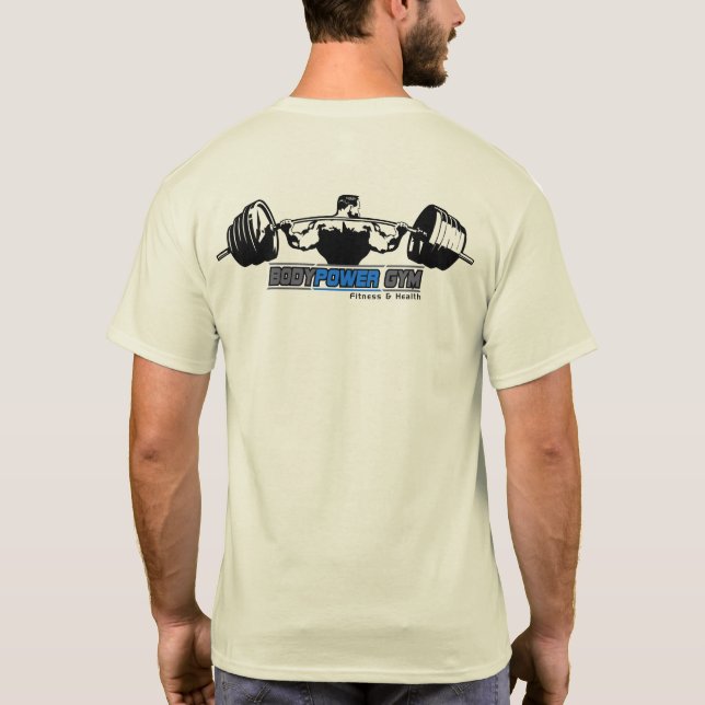 Camiseta Malhação e saúde GYM de potência corporal (Verso)