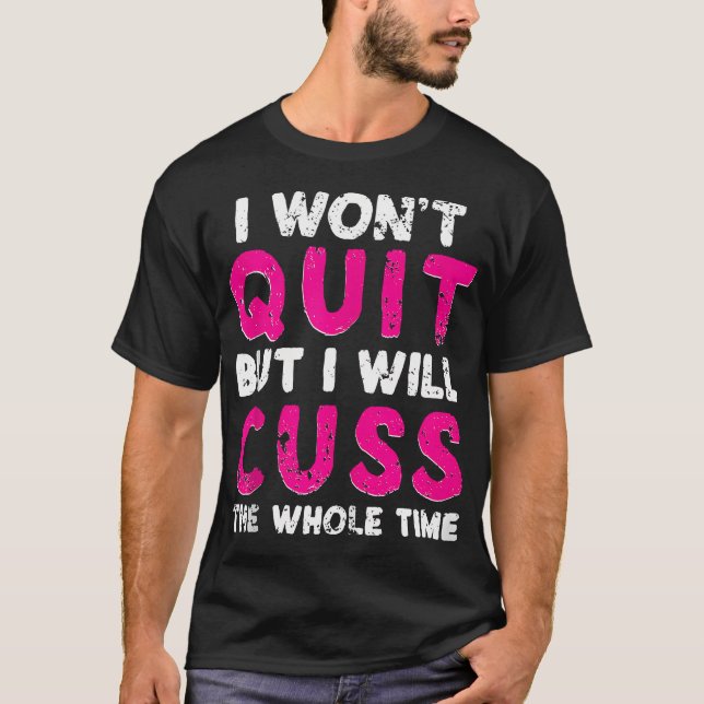 Camiseta Malhação Engraçada De Gym Não Vou Sair Mas Vou Cus (Frente)