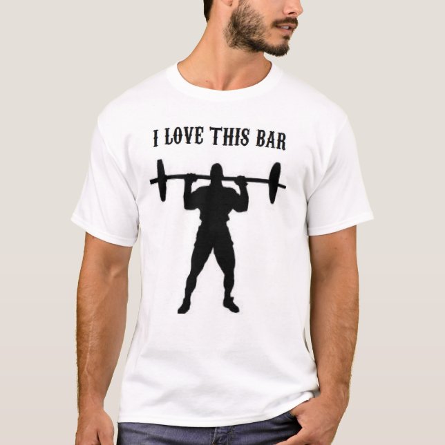 Camiseta malhação engraçada do bodybuilder do exercício eu (Frente)