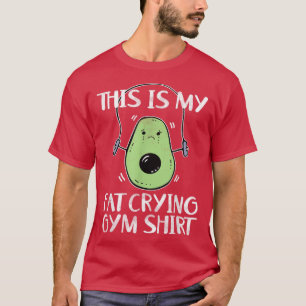 Camiseta Malhação Gym Avocado Pun Grunge Este É O Meu Crist