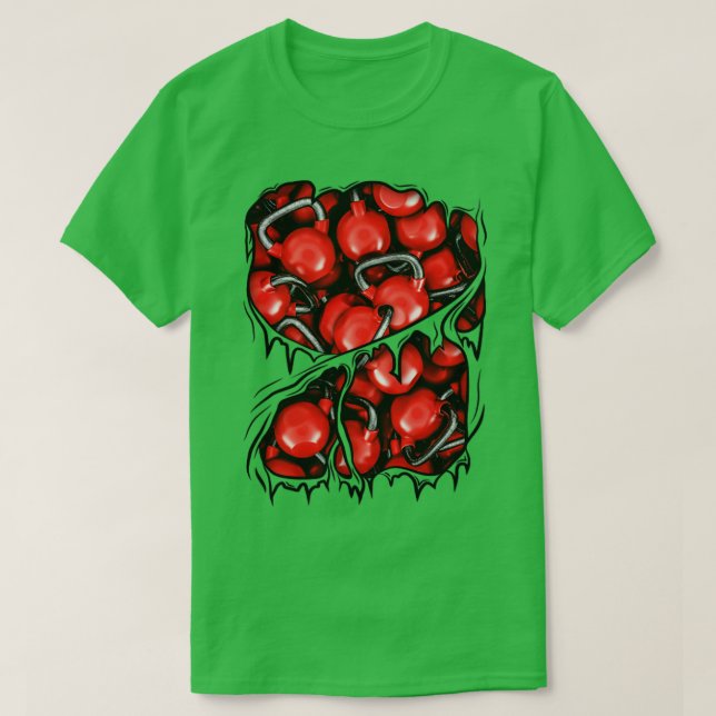 Camiseta Malhação Kettlebells Dentro Athlete Gym Halloween  (Frente do Design)