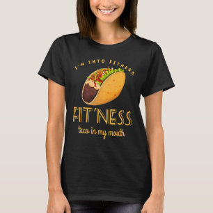 Camiseta Malhação Taco Funny Gym Men Comida Mexicana Pai Hu