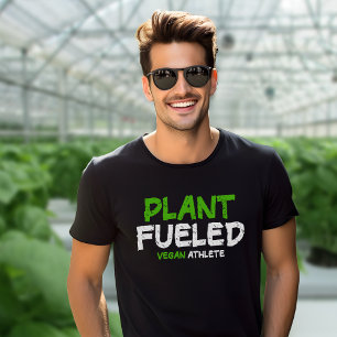 Camiseta Malhação Verde Alimentada por Plantas (Atleta Vega