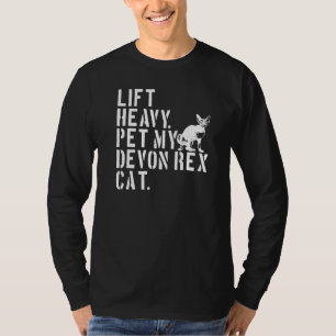Camiseta Malhação Workout Levante Pesado Pet My Devon Rex C