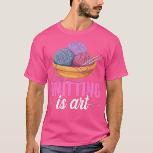 Camiseta Malhar É Arte Eu Tricô
