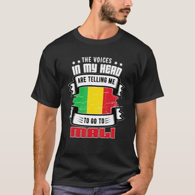 Camiseta Mali Na Minha Cabeça (Frente)