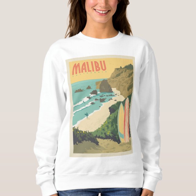 Camiseta Malibu, Califórnia (Frente)