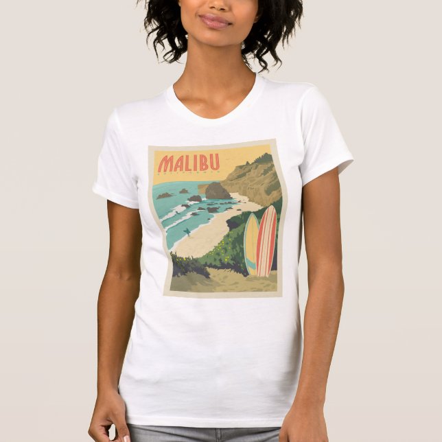 Camiseta Malibu, Califórnia (Frente)