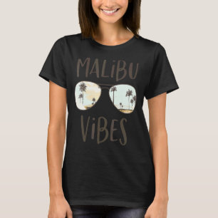 Camiseta Malibu California Beach Vibes Ocean Sunglas
