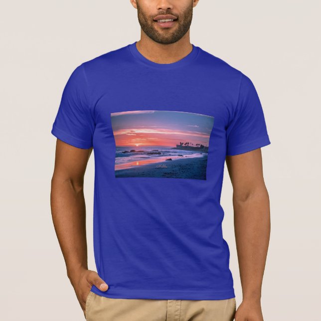 Camiseta Malibu, foto pitoresca da CA (Frente)