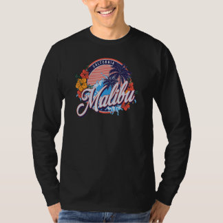 Camiseta Malibu Vintage Badge California West Coast Surf Be