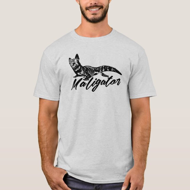 Camiseta Maligator - Malinois - pastor belga (Frente)