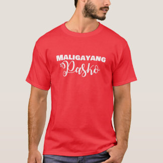 Camiseta Maligayang Pasko Filipino Xmas Feriado Engraçado