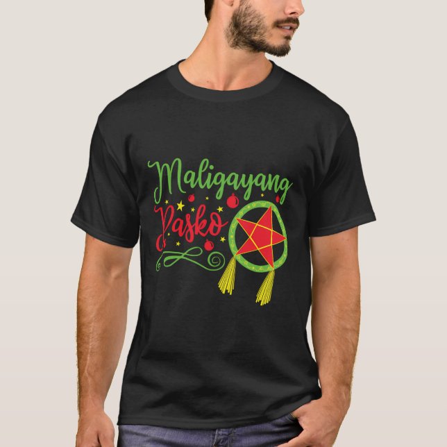 Camiseta Maligayang Pasko - Tagalog - Natal Filipino (Frente)