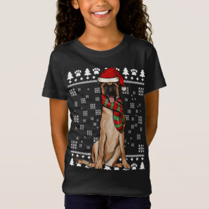 Camiseta Malinoi Belga Cão Santa Hat Natal Feio Natal